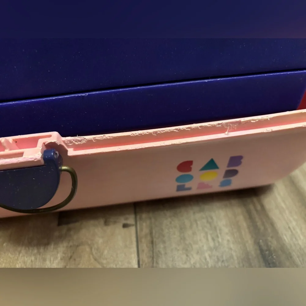 Vintage Caboodles 3 Tier Makeup Travel Case w/Vanity Mirror Pink & Purple READ - Picture 7 of 12